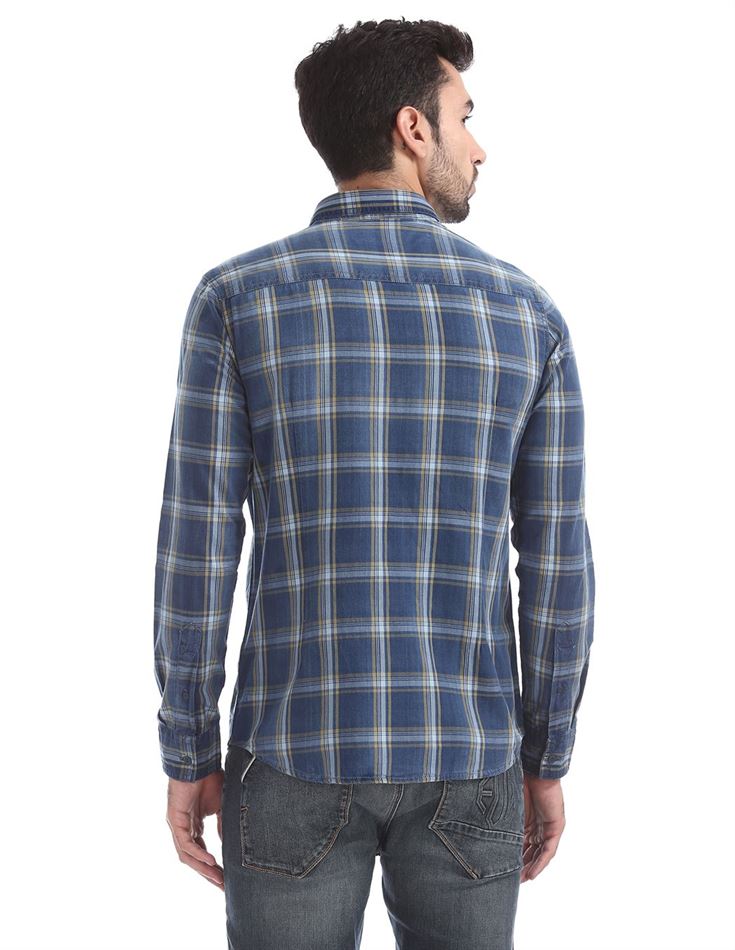 Ed Hardy Men Casual Wear Checkered Shirt